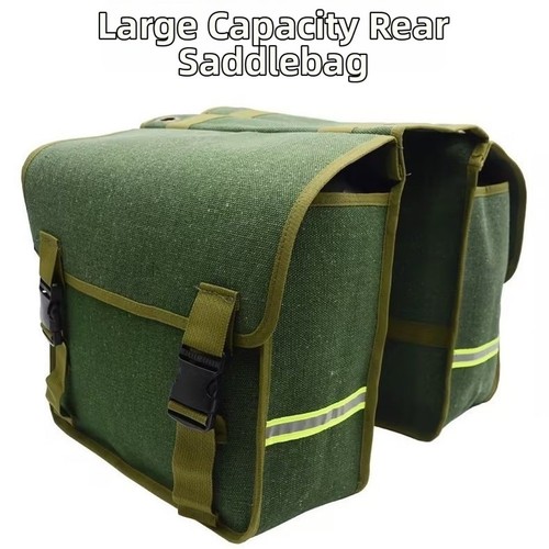Canvas pannier bag for - pannier, full