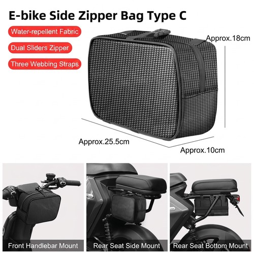 Bike rear seat bag with - with, multi